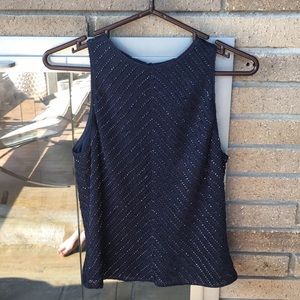 CARMEN MARC VALVO: beaded top + matching sweater